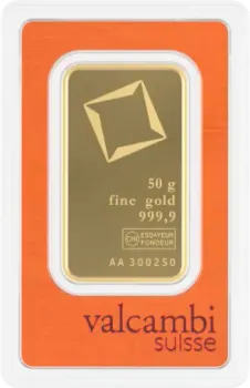 50 гр. Златно кюлче Valcambi
