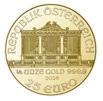 1/4 oz Златна монета Виенска Филармония