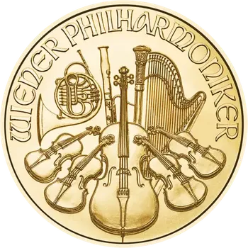 1/10 oz Златна монета Виенска Филармония